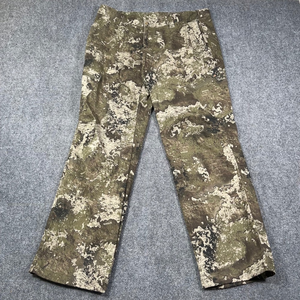 SHE Outdoor Utility II Strata Camo Hunting Pants Womens XL Cargo Unlined Light